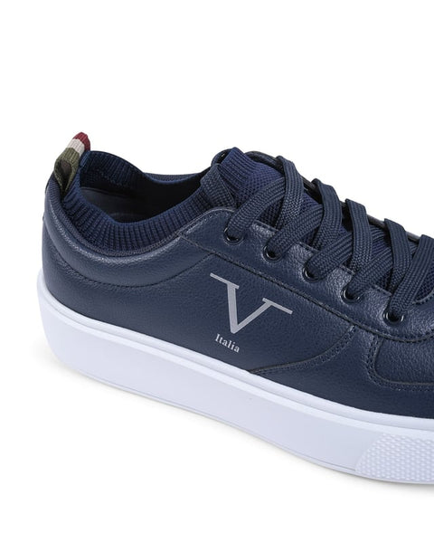 V Italia By Versace Men's Navy Blue SNK 002 Sneakers | V Italia In Lebanon