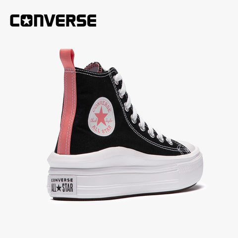 Converse Kids Unisex Black, Pink & White Chuck Taylor All Star Move Sneakers | Converse In Lebanon
