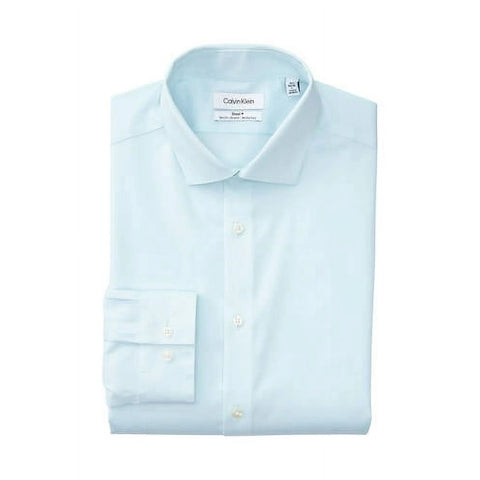Calvin Klein Men's Light Blue Steel Slim Fit Stretch Shirt | Calvin Klein In Lebanon
