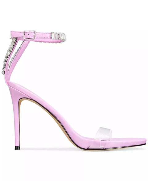 AAJ By Aminah Women's Purple Anastasia Embellished Open Toe Sandals | AAJ By Aminah In Lebanon