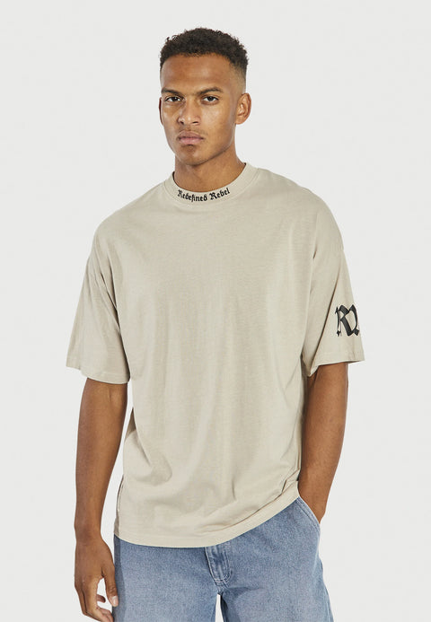 Redefined Rebel Men's Khaki Otis Tee T-Shirt | Redefined Rebel In Lebanon