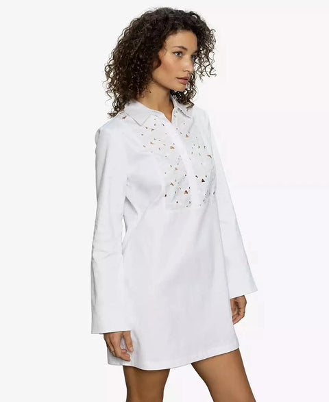 Sanctuary Women's White Lace Yoke Insert Dress | Sanctuary In Lebanon