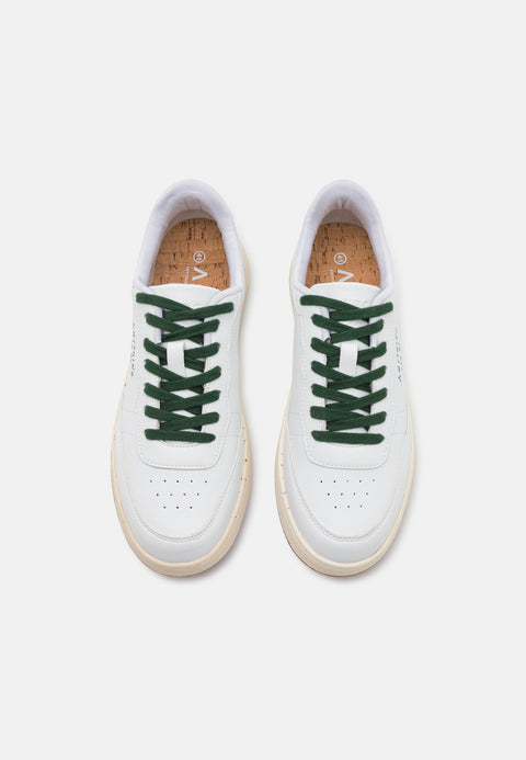 ACBC Unisex Whit & Dark Green Shcbenat Evergreen Nature Sneakers | ACBC In Lebanon