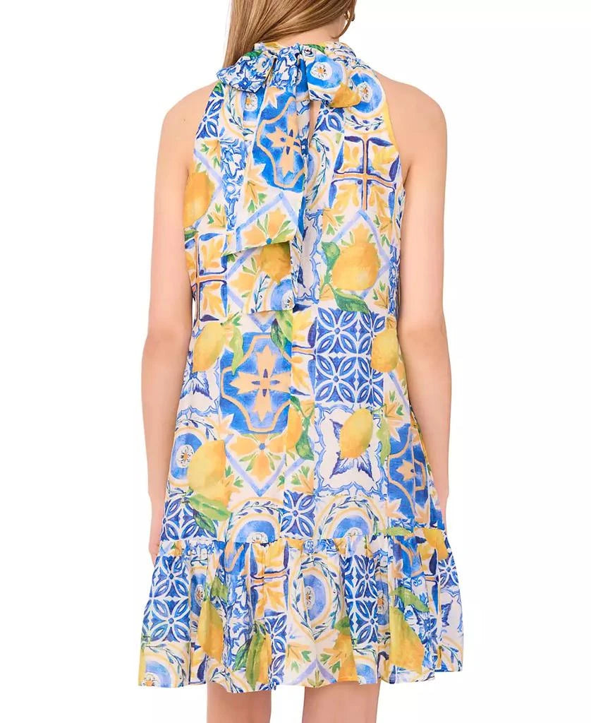 MSK Women's Multicolor Printed Halter-Neck Ruffle Dress|MSK In Lebanon