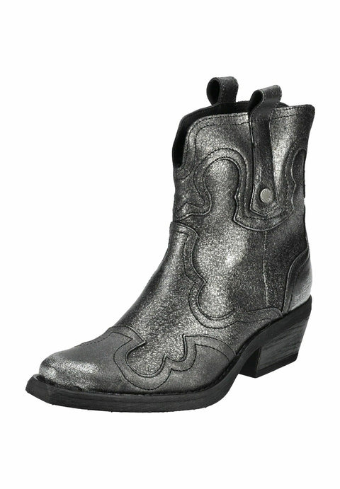 Steve Madden Women's Silver Leather Waynoa Platform Ankle Boots  | Steve Madden in Lebanon