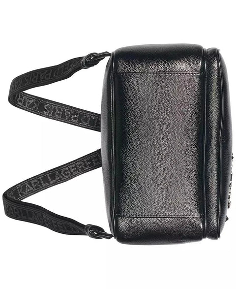 Karl Lagerfeld Paris Women's Black Leather Maybelle Backpack | Karl Lagerfeld In Lebanon
