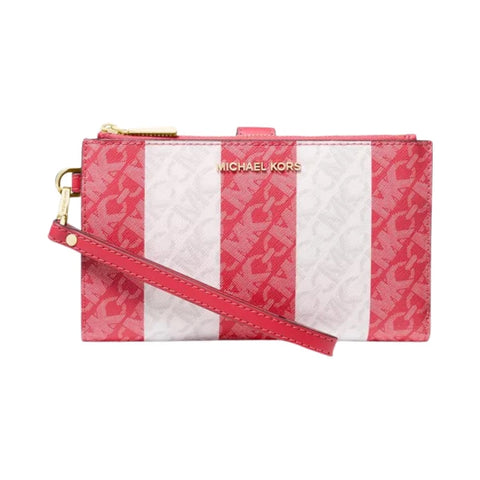 Michael Kors Women's White & Red Leather MK Printed Wallet | Michael Kors In Lebanon
