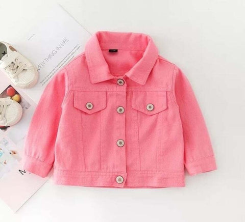 Cotton On Baby Girl's Pink Denim Jacket ABFK687(od27,45)
