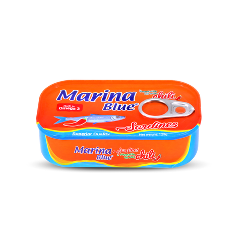 Marina Blue Sardines In Vegetable Oil With Chili 125g | Marina In Lebanon