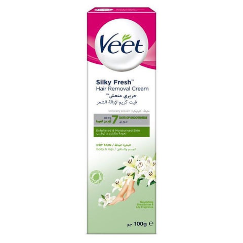 VEET حريري طازج جاف لإزالة الشعر الكريمة 100 مل '5000309002755