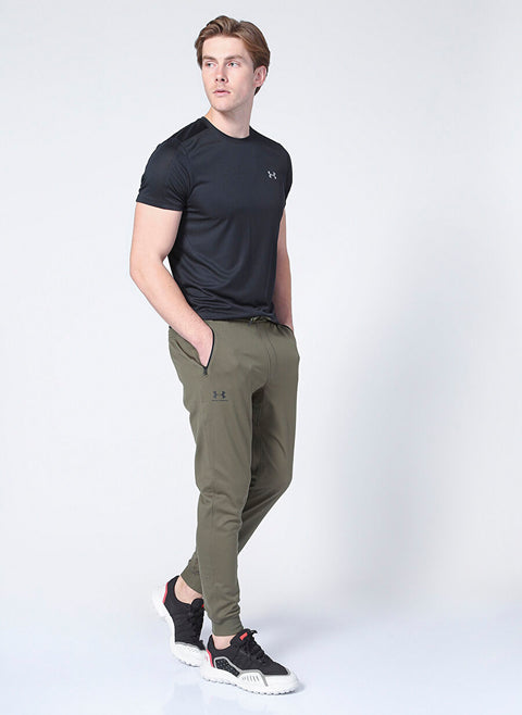 Under Armour Men's Olive Green Sportstyle Tricot Sweatpants | Under Armour In Lebanon