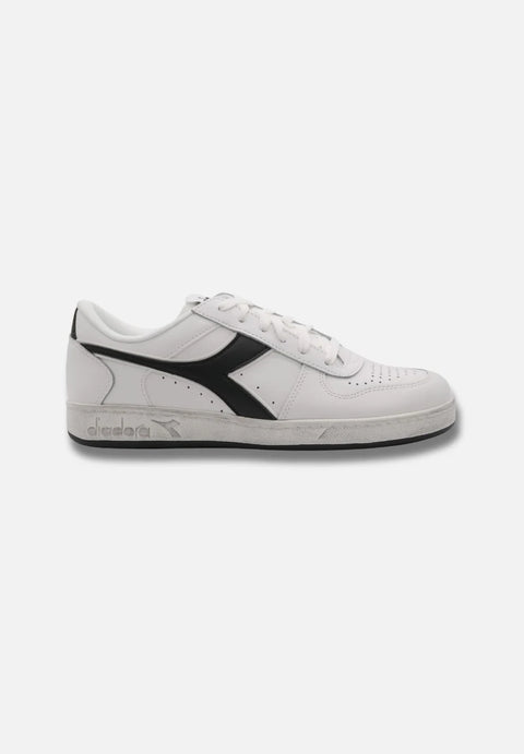 Diadora Men's White & Black Magic Basket Low Icona Sneakers | Diadora In Lebanon