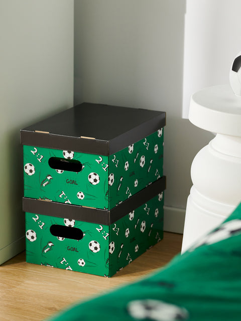 Sinsay Green Printed Storage Boxes 2-Pack | Sinsay In Lebanon