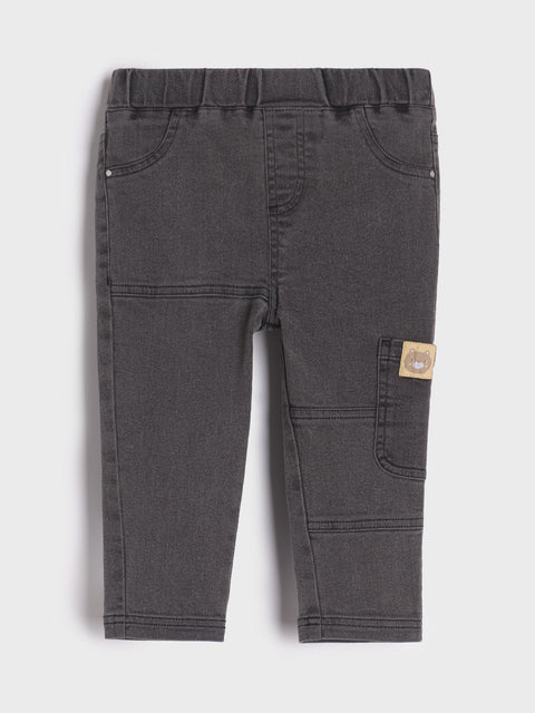Sinsay Baby Boy's Black Jeans With Decorative Print | Sinsay In Lebanon