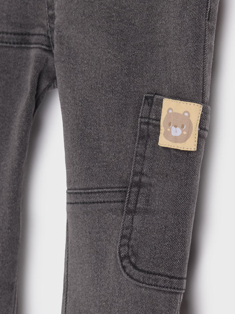 Sinsay Baby Boy's Black Jeans With Decorative Print | Sinsay In Lebanon