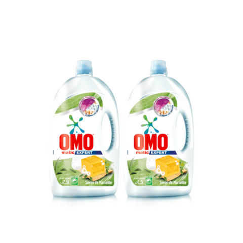 OMO Matic Liquid Detergent Savon De Marseille (Pack of 2 x 2.5L Special Price) | OMO In Lebanon