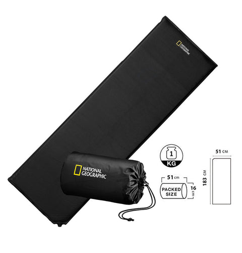 National Geographic Black Sleeping Mat 183x51x2cm  | National Geographic In Lebanon
