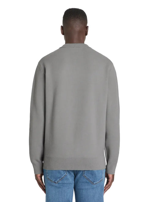 Celio Men's Grey Polo Neck Long Sleeve Blouse | Celio In Lebanon