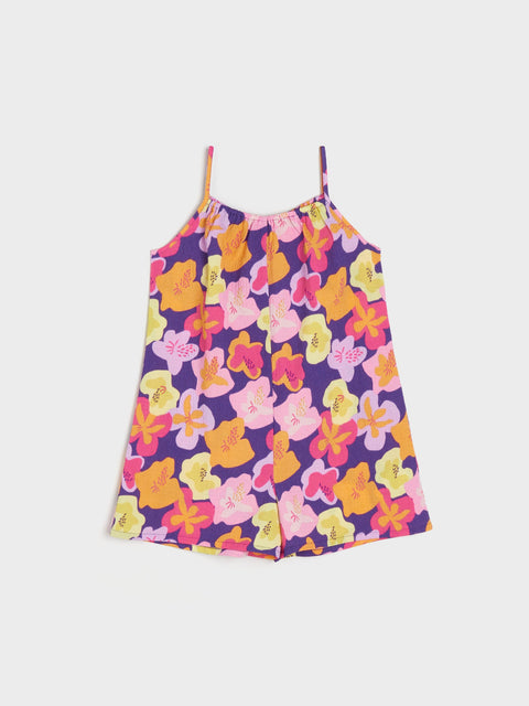 Floral patterned dress on a white background