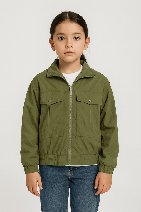 S.Oliver Girl's Khaki Pocket Jacket |S.Oliver in Lebanon