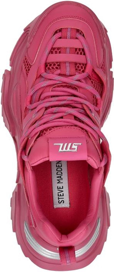 Steve Madden Women's Fuchsia Synthetic Kingdom Sneakers |Steve Madden In Lebanon