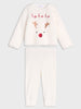 Sinsay Baby Girl Cream Reindeer Faux-Fur Pajama Set | Sinsay in Lebanon