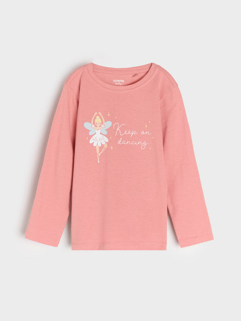 Sinsay Baby Girl's Pastel Pink Printed 2 pcs Pajama Set|Sinsay In Lebanon