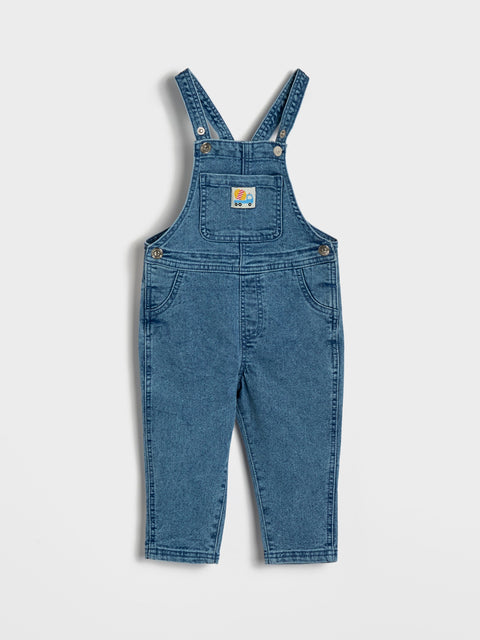 Sinsay Baby Boy's Blue Denim Overall With Front Pocket | Sinsay In Lebanon