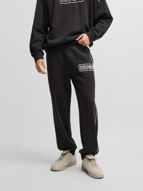 Hugo Men's Black Tracksuit Logo Pants | Hugo In Lebanon