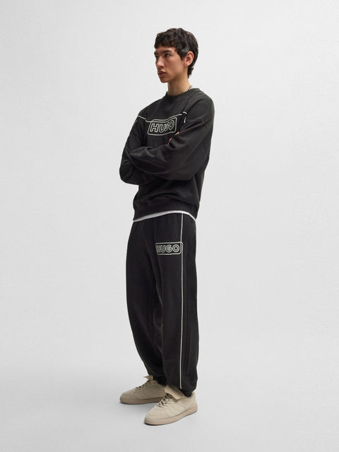 Hugo Men's Black Tracksuit Logo Pants | Hugo In Lebanon