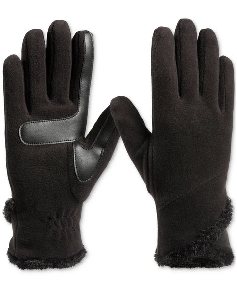 Isotoner Women's Black Gloves ABW505(lr96)