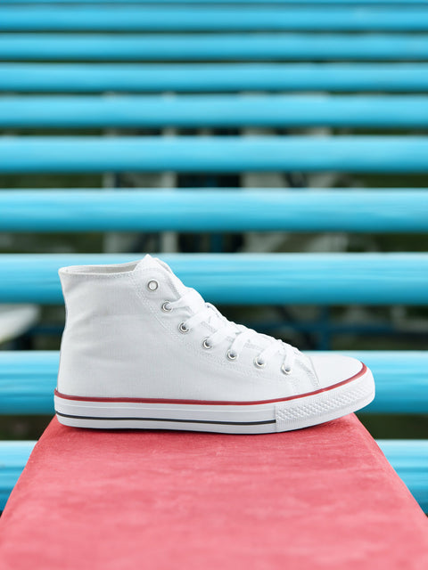Sinsay Women's White Trainer High Top Sneakers  | Sinsay In Lebanon