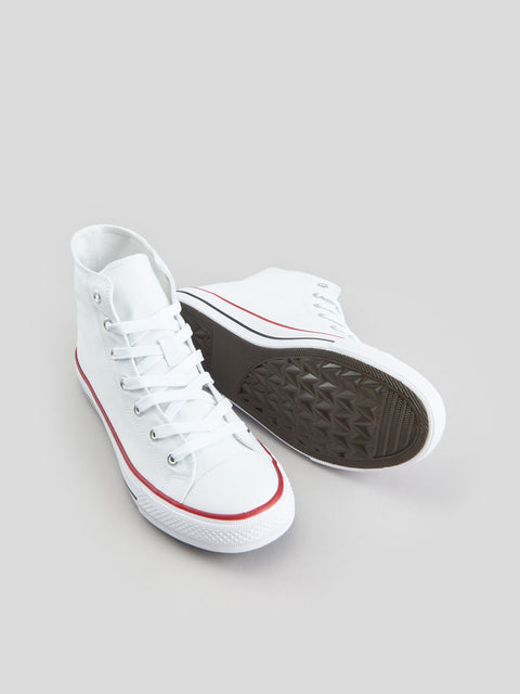 Sinsay Women's White Trainer High Top Sneakers  | Sinsay In Lebanon
