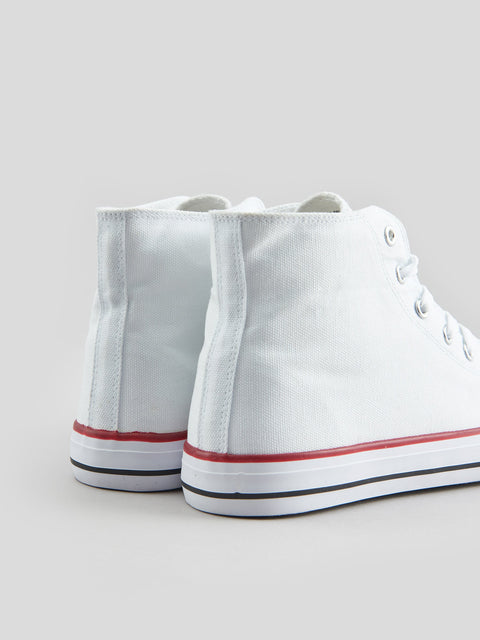 Sinsay Women's White Trainer High Top Sneakers  | Sinsay In Lebanon