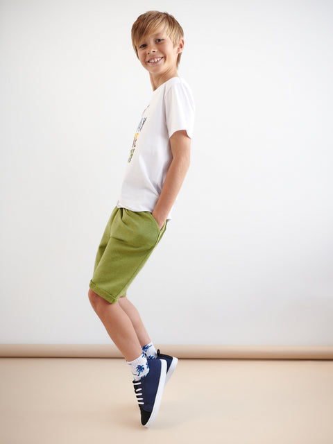 Sinsay Boy's Green Roll Up Leg Hem Shorts|Sinsay In Lebanon