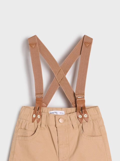 Sinsay Baby Boy's Light Brown Jeans With Suspenders | Sinsay In Lebanon
