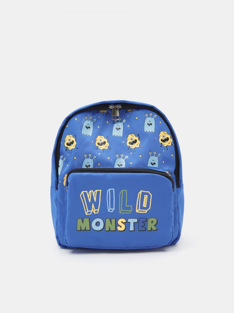 Sinsay Boy's Blue Monster Printed Backpack |Sinsay In Lebanon