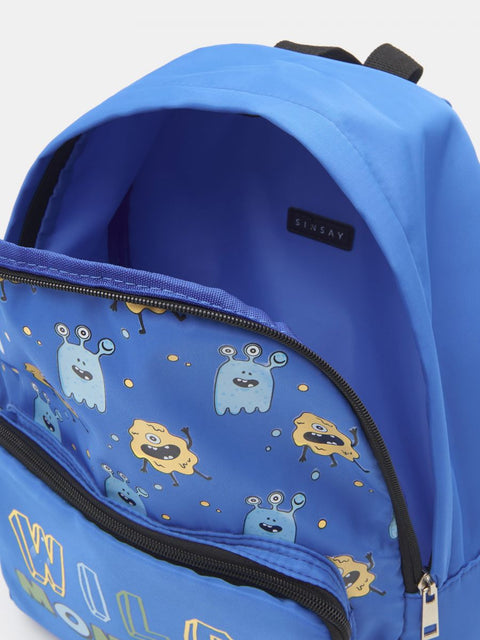 Sinsay Boy's Blue Monster Printed Backpack |Sinsay In Lebanon