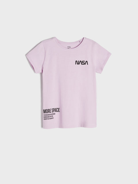 Sinsay Girl's Lavender NASA T-shirt | Sinsay In Lebanon