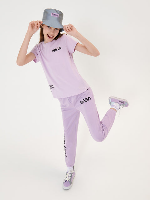Sinsay Girl's Lavender NASA T-shirt | Sinsay In Lebanon