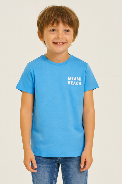 Sinsay Boy's Blue T-Shirt With Print | Sinsay In Lebanon