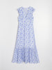 Sinsay Women's White & Blue Floral Midi Dress | Sinsay In Lebanon