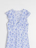 Sinsay Women's White & Blue Floral Midi Dress | Sinsay In Lebanon
