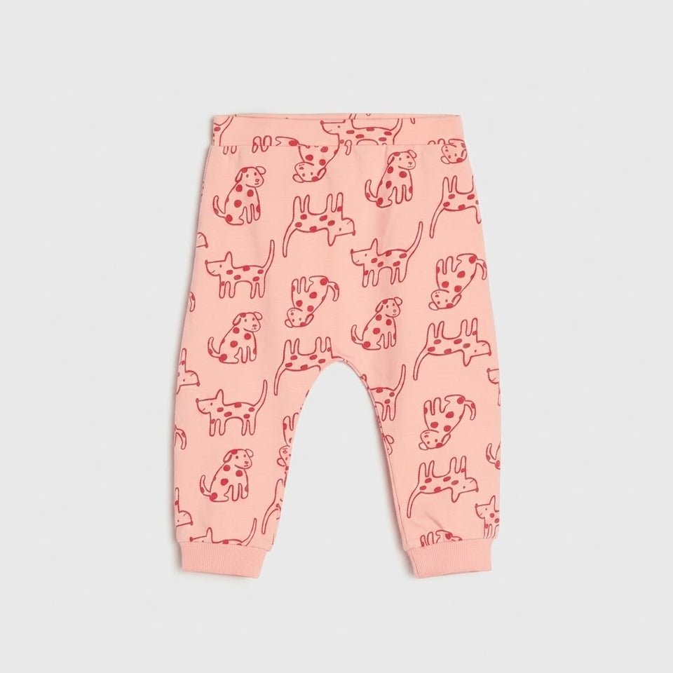 Sinsay Girl's Pink Animal All Over Printed Sweatpants
