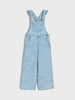 Sinsay Girl's Light Blue Wide Leg Denim Overall With Hearts | Sinsay In Lebanon