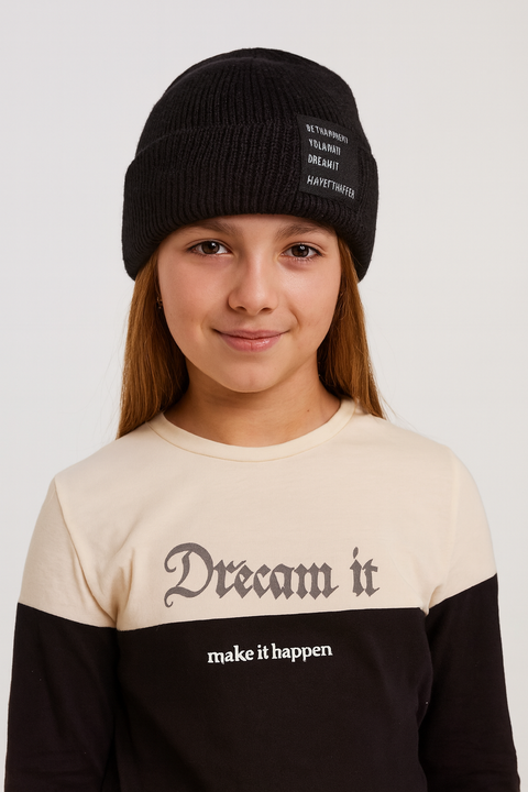 Terranova Girl's Black Beanie  | Terranova In Lebanon