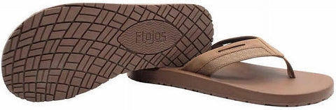 Flojos Men's Flip Flop Slipper -Tan abs137(shoes 59) shr