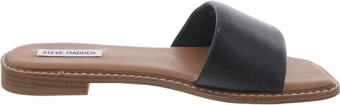 Steve Madden Women's Black Leather Sandra Slipper |Steve Madden In Lebanon