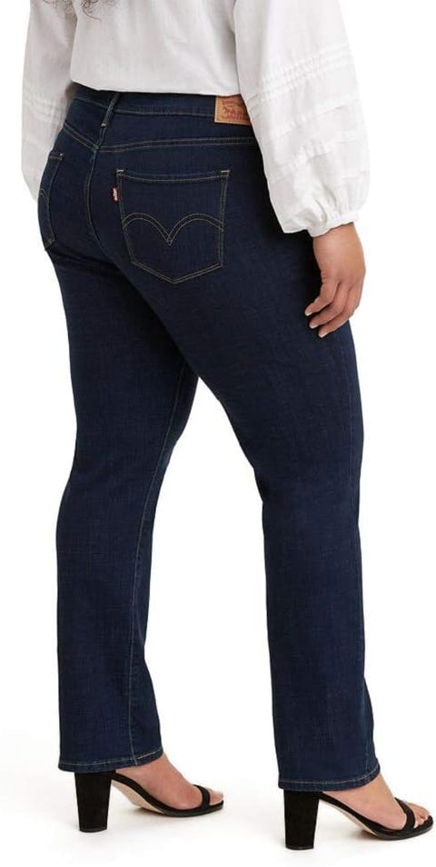 Levi's Women's Navy Plus-Size 414 Classic Straight Jeans | Levi's In Lebanon
