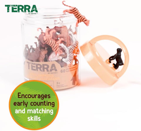 Terra by Battat – 60 Pieces Wild Creatures Tube | Terra by Battat In Lebanon